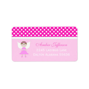 Pink Fairy Address Labels