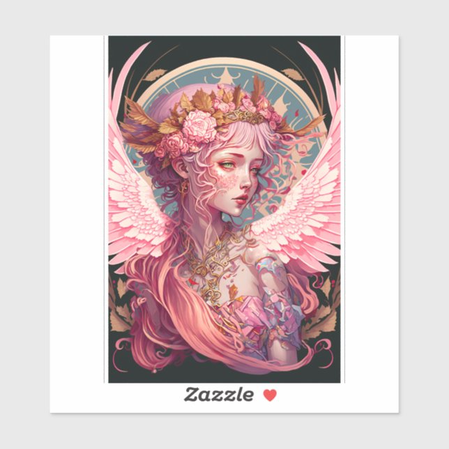 Pink Fairy Angel Fantasy Art (Sheet)