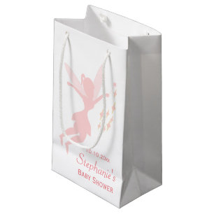 Pink Fairy Baby Shower Small Gift Bag