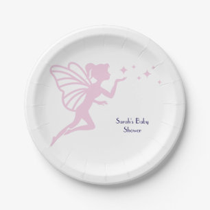 Pink Fairy Dust Paper Plate