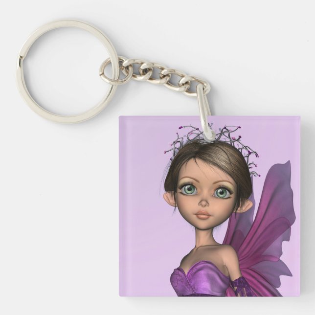 Pink Fairy Keychain (Front)