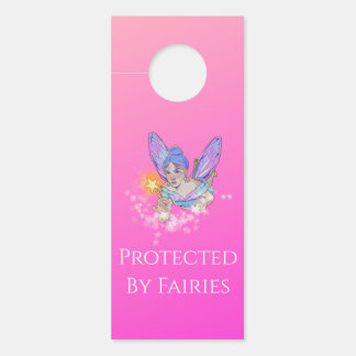 Pink Fairy Protection Door Hanger