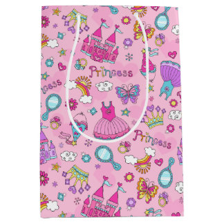 Pink Fairytale Princess Party Medium Gift Bag