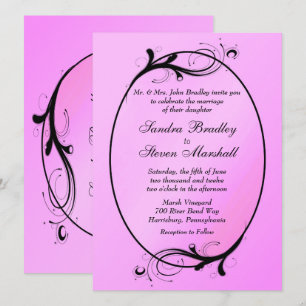 Pink Fairytale Wedding Invitation