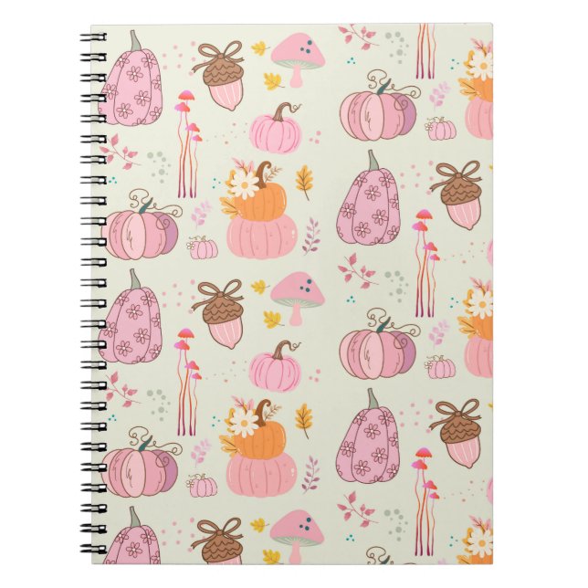  Pink Fall Notebook (Front)