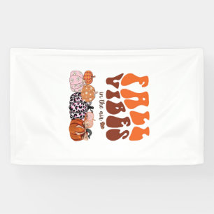 Pink Fall Pumpkin T-Shirt  Cute Autumn Graphic Tee Banner