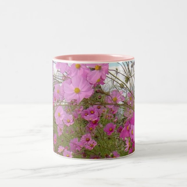 Pink Fancy 1 Two-Tone Coffee Mug (Center)
