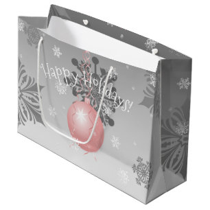 Pink Fancy Christmas Ornament Gift Bag