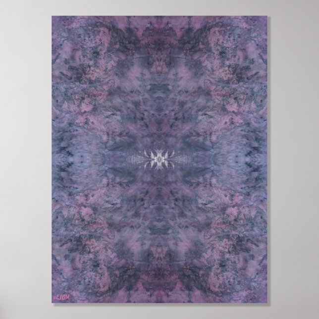 Pink Fancy Sparkle Silver Foil Print (Front)