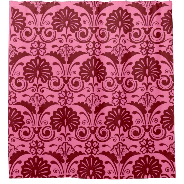 pink fans and fronds print (Front)