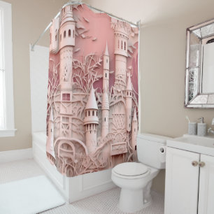 Pink Fantasy Castle Medieval Mythical Magical