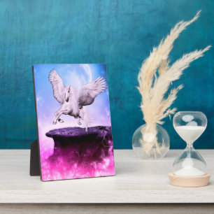 Pink Fantasy Unicorn Plaque
