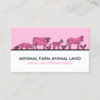 Pink Farm Duck Cow Goat Donkey Chicken Pig