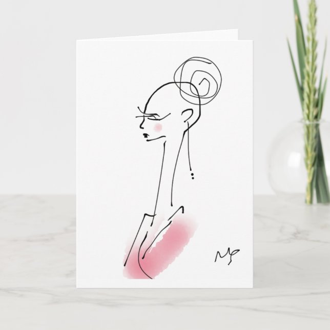 Pink Fashion Card (Front)