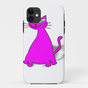 Pink Fat Cat iPhone 11 Case