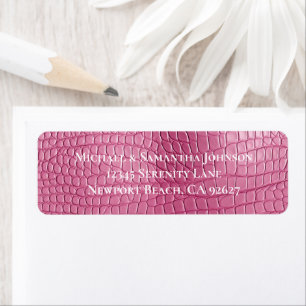 Pink Faux Alligator Animal Wedding Bridal Shower
