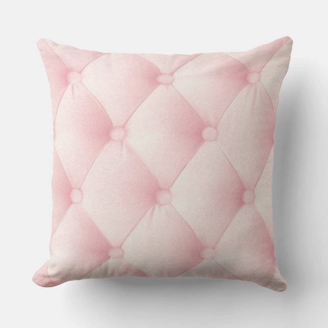 Pink Faux cuir Imprimer Coussin rembourré (Recto)