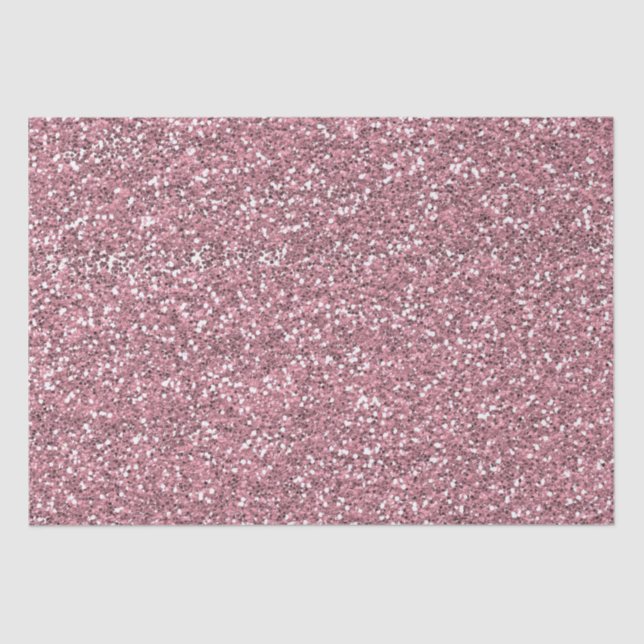 Pink Faux Glitter Tissue Paper (Front)
