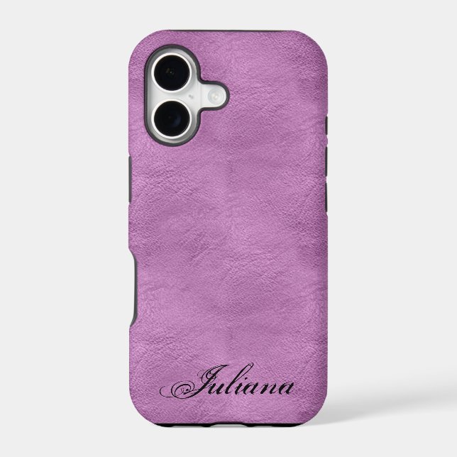 Pink Faux Leather look Pattern iPhone 5 Case (Back)