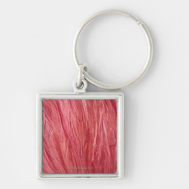 Pink Feathers Keychain (Front)