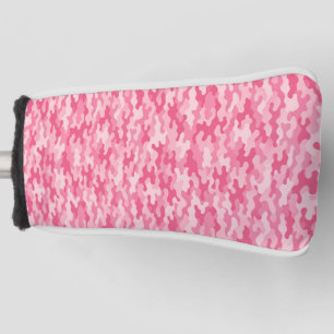 Pink Feminine Camo Pattern Golf Head Cover