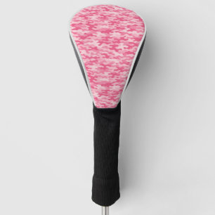 Pink Feminine Camo Pattern Golf Head Cover