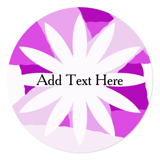 Pink Fest Flower Customized Invitations