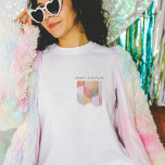 Pink Fiesta Modern Fringe Bachelorette Party T-Shirt<br><div class="desc">This modern fringe design gives a playful nod to fiesta or the chicest soirée of them all! The colours are vibrant,  playful,  and inviting with the right amount of sophistication.</div>