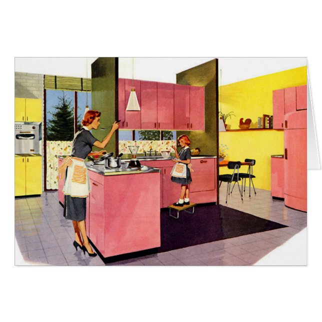 Pink Fifties Futuristic Kitchen (Front Horizontal)