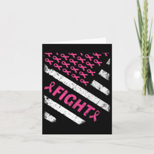 Pink Fight Support Squad Shirt Us Flag Thin Line A Card
