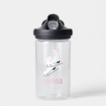 Pink Figure Skates Personalized Girls Water Bottle<br><div class="desc">Personalized design for your little athletes and sports fans.</div>