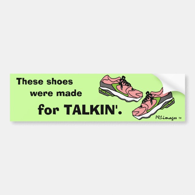 Pink Filibuster Shoes Bumper Sticker (Front)