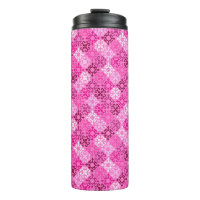 Pink Filigree Diamond Pattern 