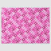 Pink Filigree Diamond Pattern