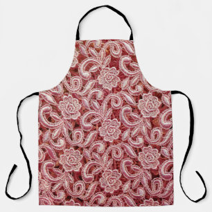 Pink fine lace texture with seamless beautiful vin apron