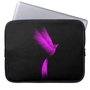 Pink Fire Bird Laptop Sleeve