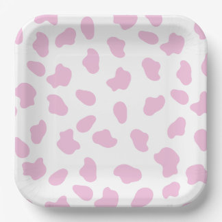 Pink First Rodeo Cowgirl Birthday Paper Plate