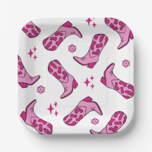 Pink First Rodeo Cowgirl Boot Birthday