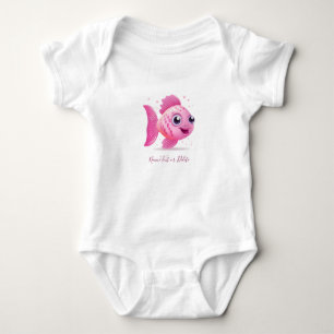 Pink Fish Baby Bodysuit