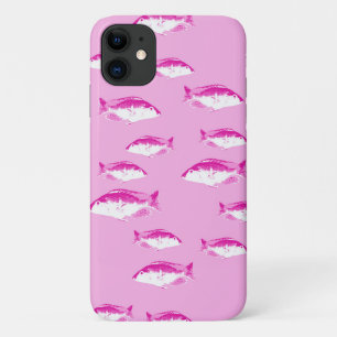 Pink fish iPhone 11 case