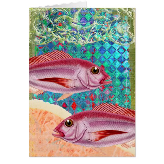 Pink Fish Collage (Front)