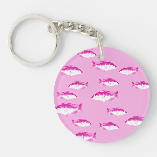 Pink fish keychain (Front)