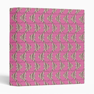 Pink Fish Kids pattern Binder