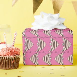 Pink Fish Kids pattern Wrapping Paper
