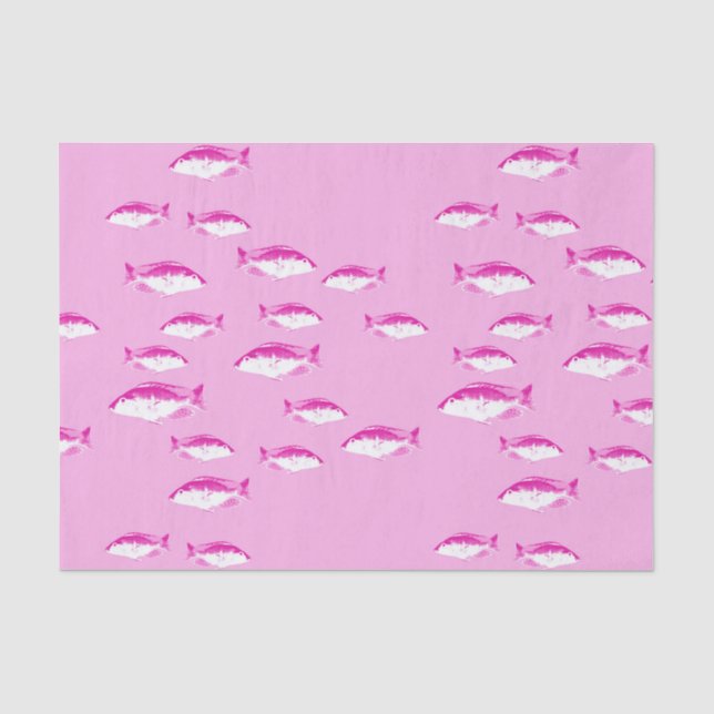 Pink fish tissue paper (Front)