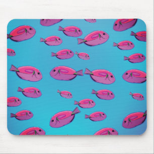 Pink Fishes Mousepad