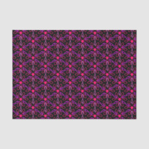 Pink Fishhooks and Purple Fish Pattern Tissue Paper