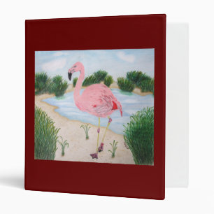 Pink Flamingo Avery Binder
