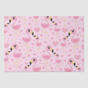Pink Flamingo Baby Shower Tissue Paper
