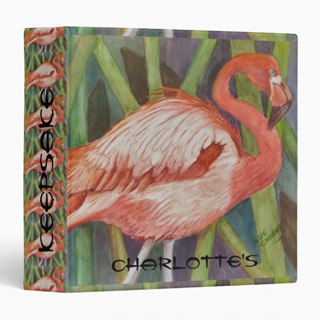 PINK FLAMINGO BINDER (Front/Spine)
